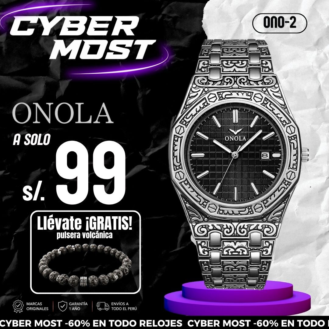 Reloj Onola ONO-2 Hombre Vintage Plateado