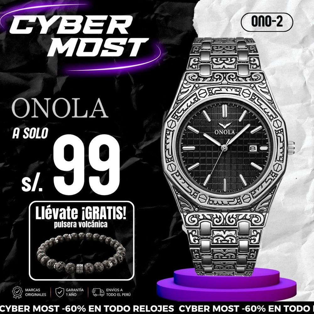 Reloj Onola ONO-2 Hombre Vintage Plateado
