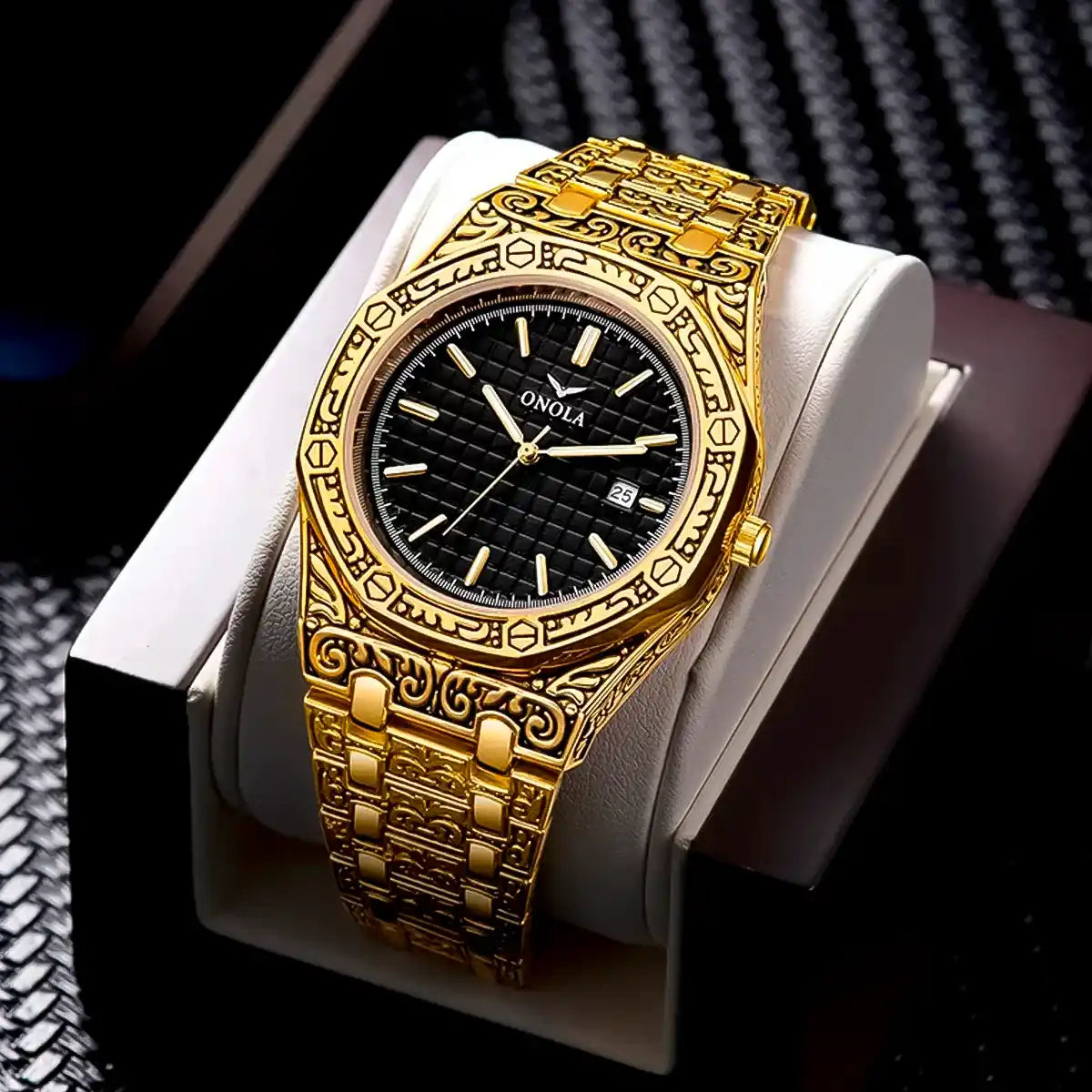 Reloj Onola Hombre Vintage Dorado | ONO-4