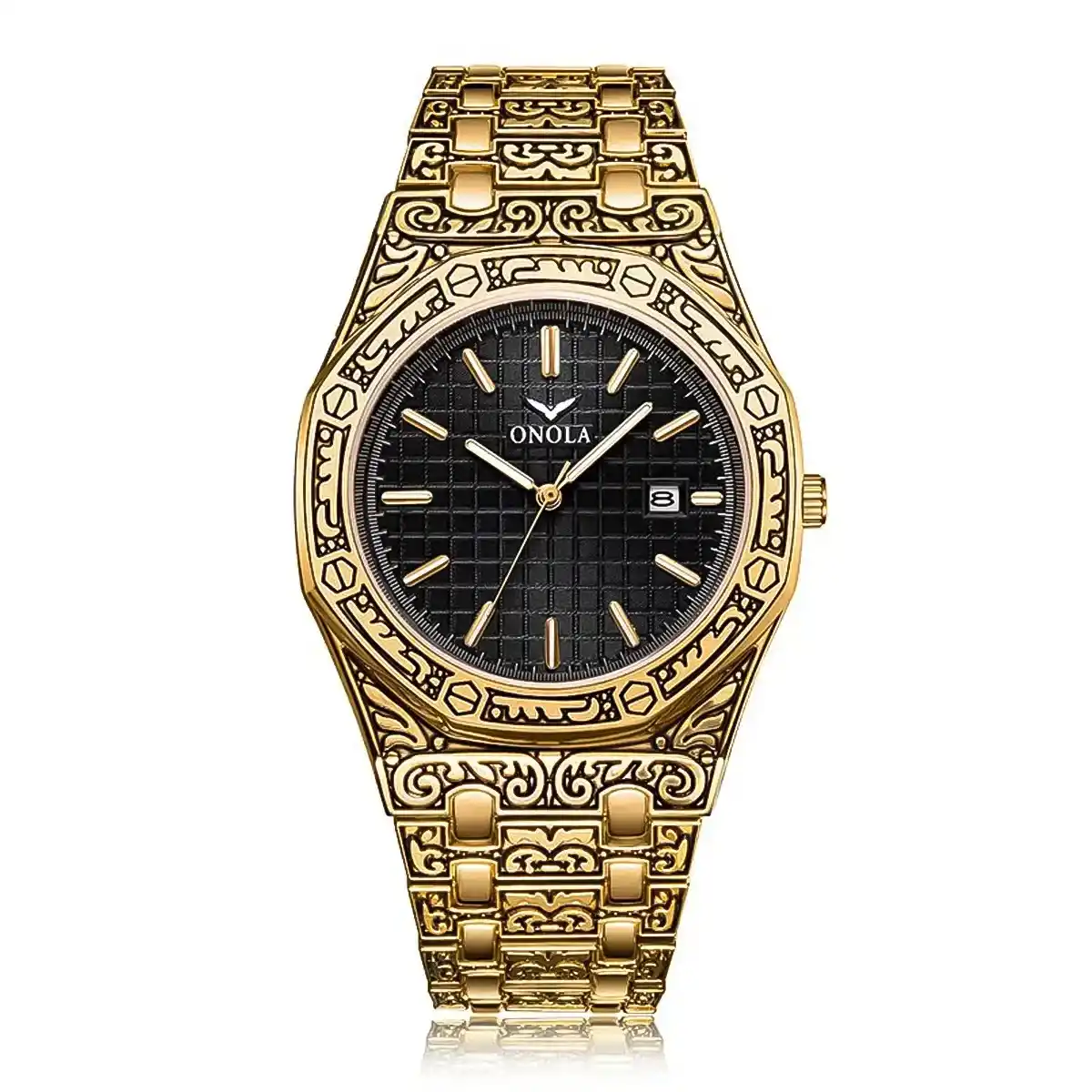 Reloj Onola Hombre Vintage Dorado | ONO-4