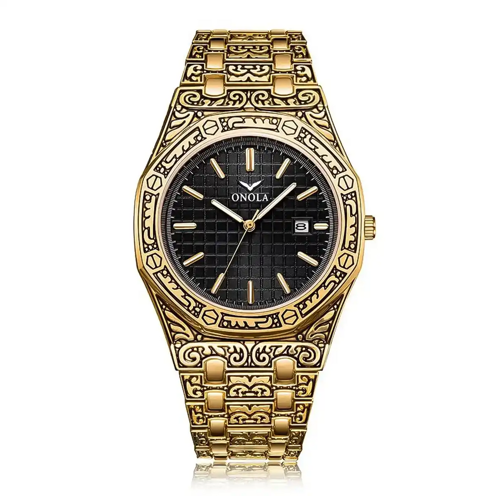 Reloj Onola Hombre Vintage Dorado | ONO-4