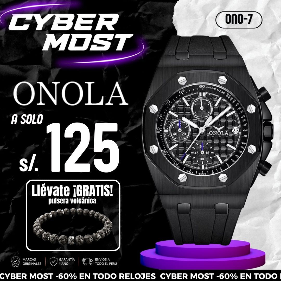 Reloj Onola ONO-7 Hombre Casual Negro