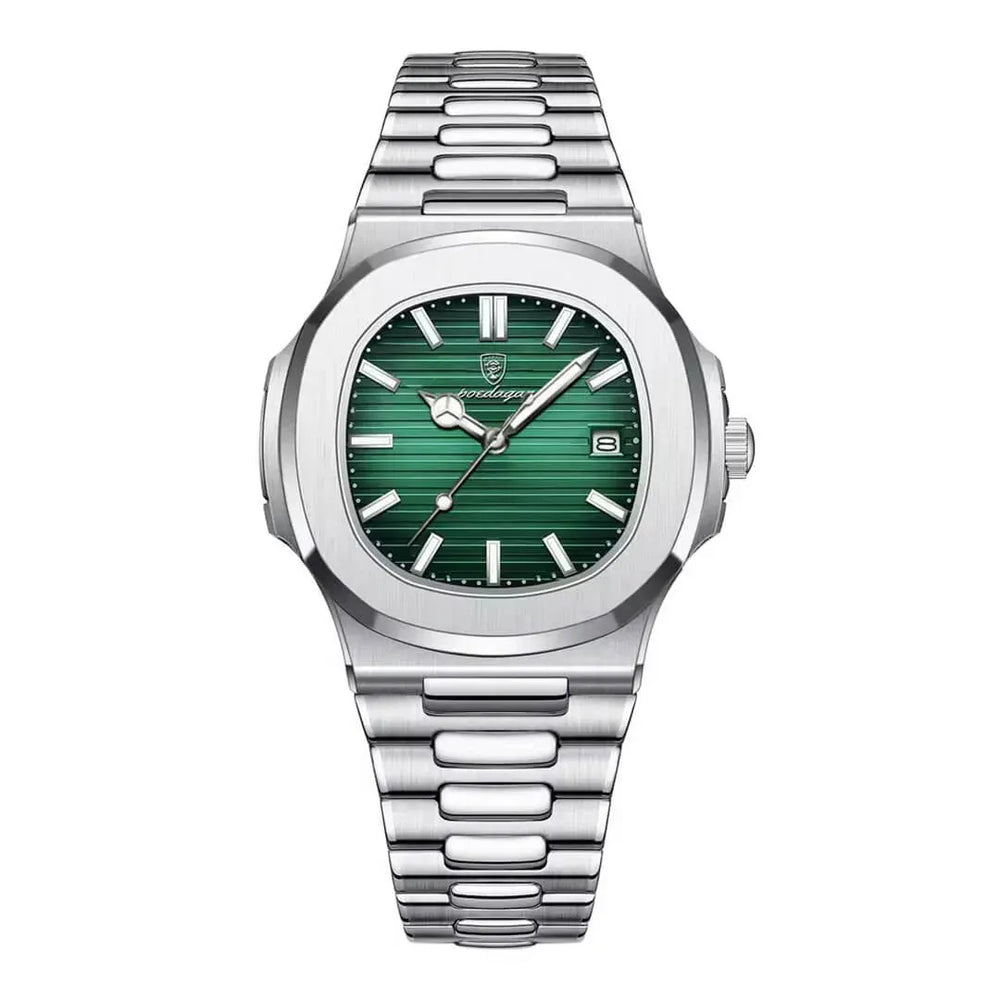 Reloj Poedagar Hombre Acero Plateado | POE-10