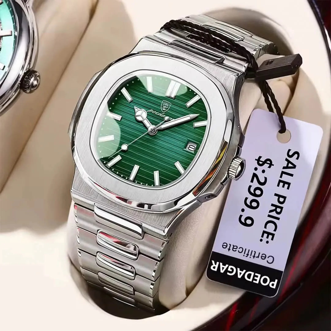 Reloj Poedagar Hombre Acero Plateado | POE-10