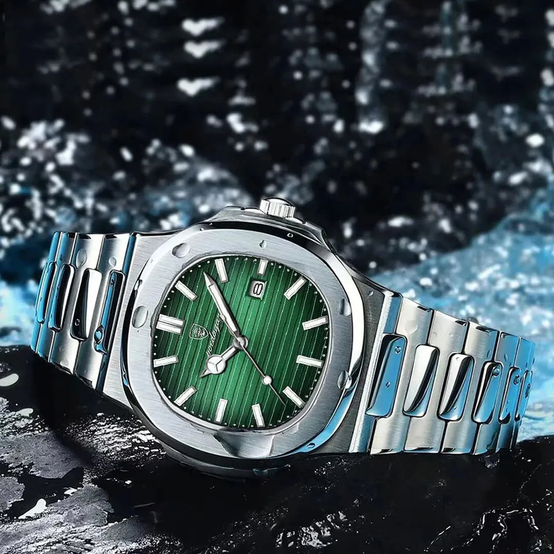 Reloj Poedagar Hombre Acero Plateado | POE-10