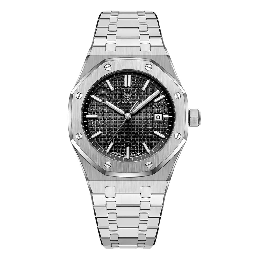 Reloj Poedagar Hombre Acero Negro | POE-43