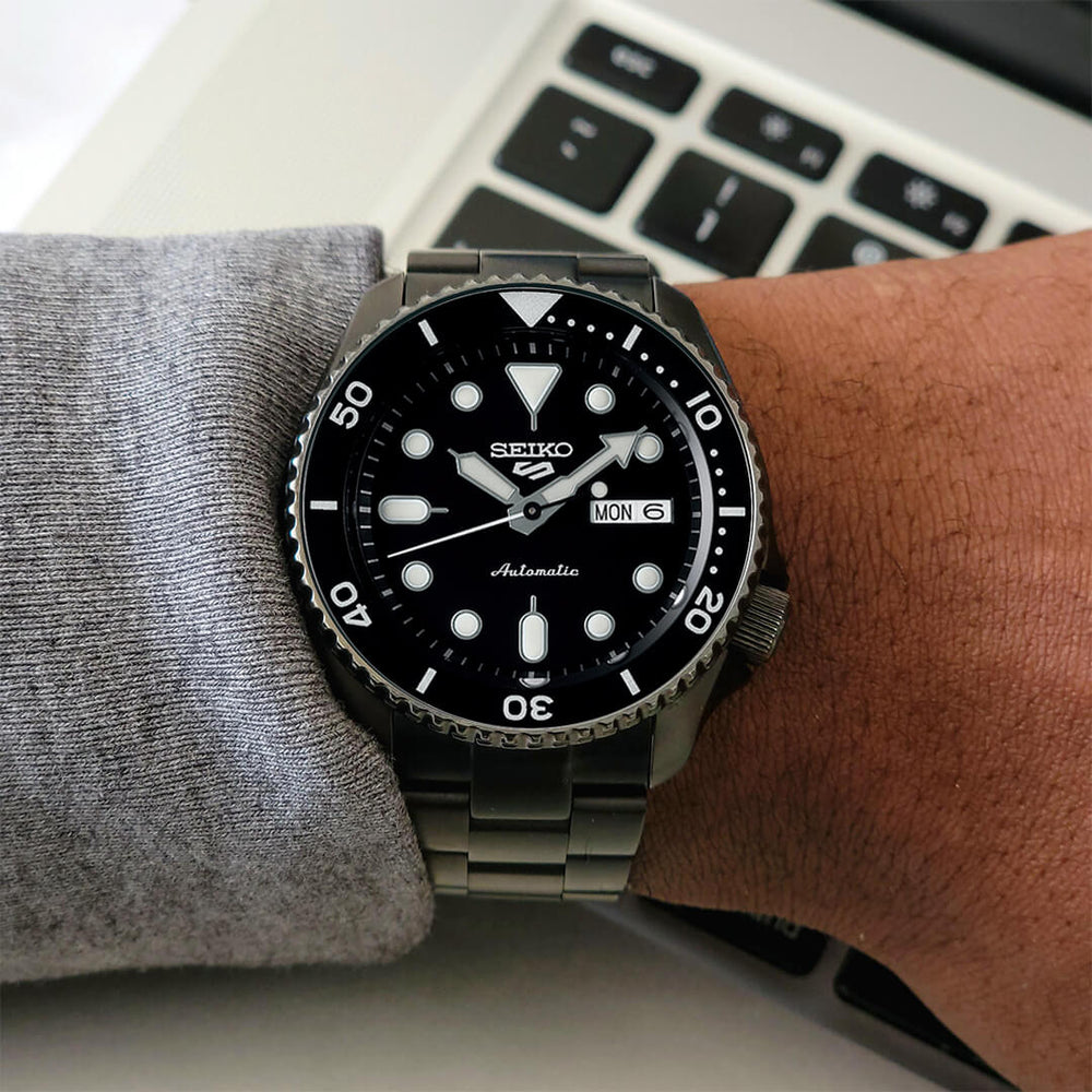 Reloj Seiko 5 Sports SRPD65 Hombre Automático Negro | SEI-28