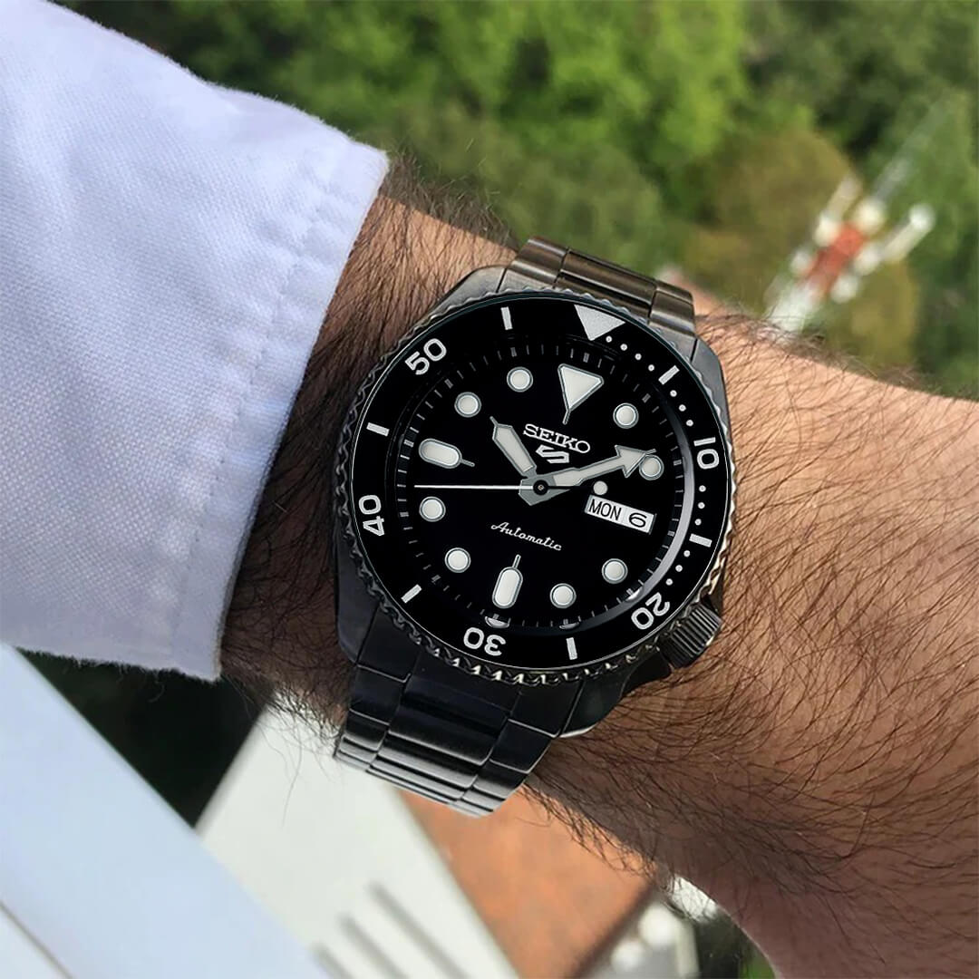 Reloj Seiko 5 Sports SRPD65 Hombre Automático Negro | SEI-28