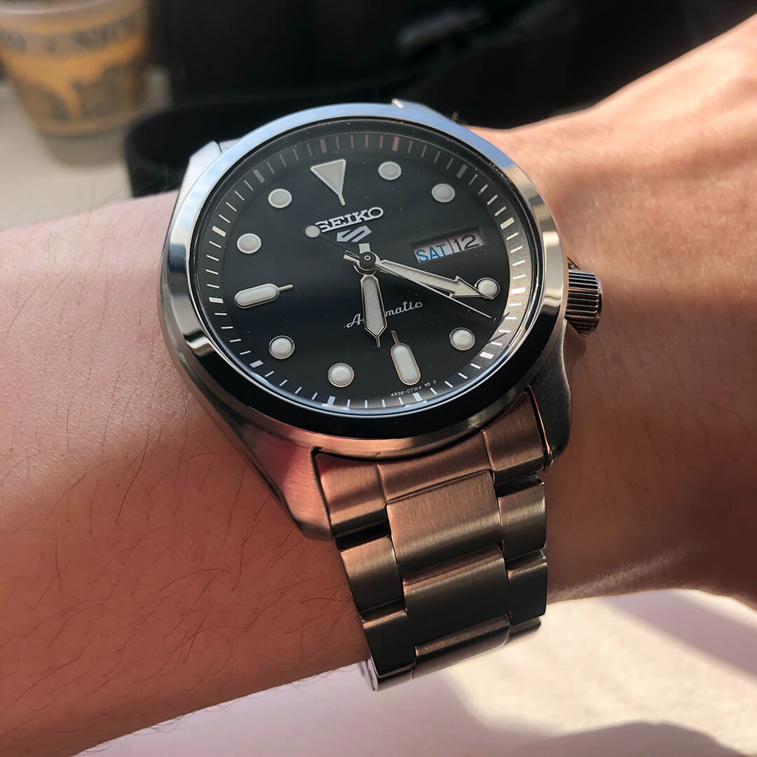 Reloj Seiko 5 Sports SRPE55 Hombre Automático Plateado | SEI-8