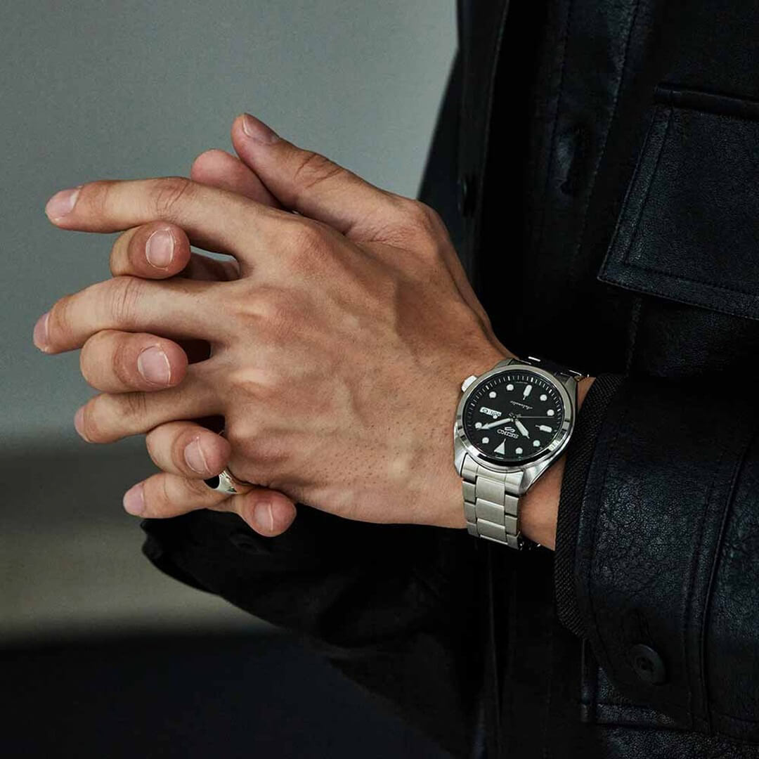 Reloj Seiko 5 Sports SRPE55 Hombre Automático Plateado | SEI-8