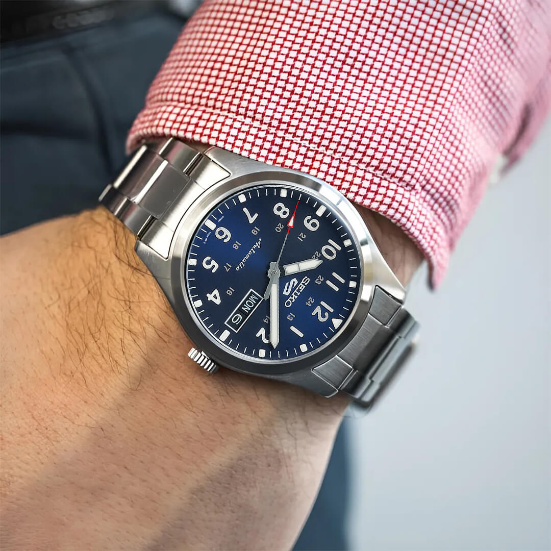 Reloj Seiko 5 Sports SRPG29 Hombre Automático Plateado | SEI-6