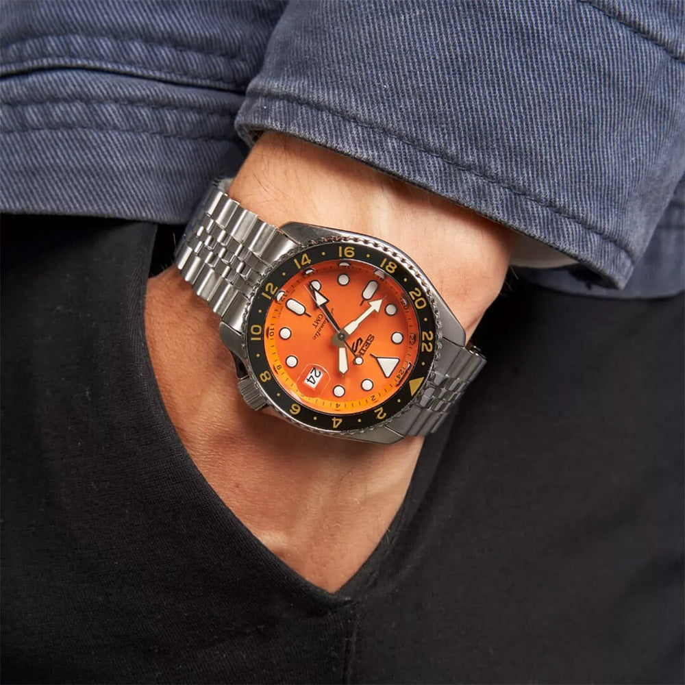 Reloj Seiko 5 Sports SSK005 Hombre Automático Naranja | SEI-16