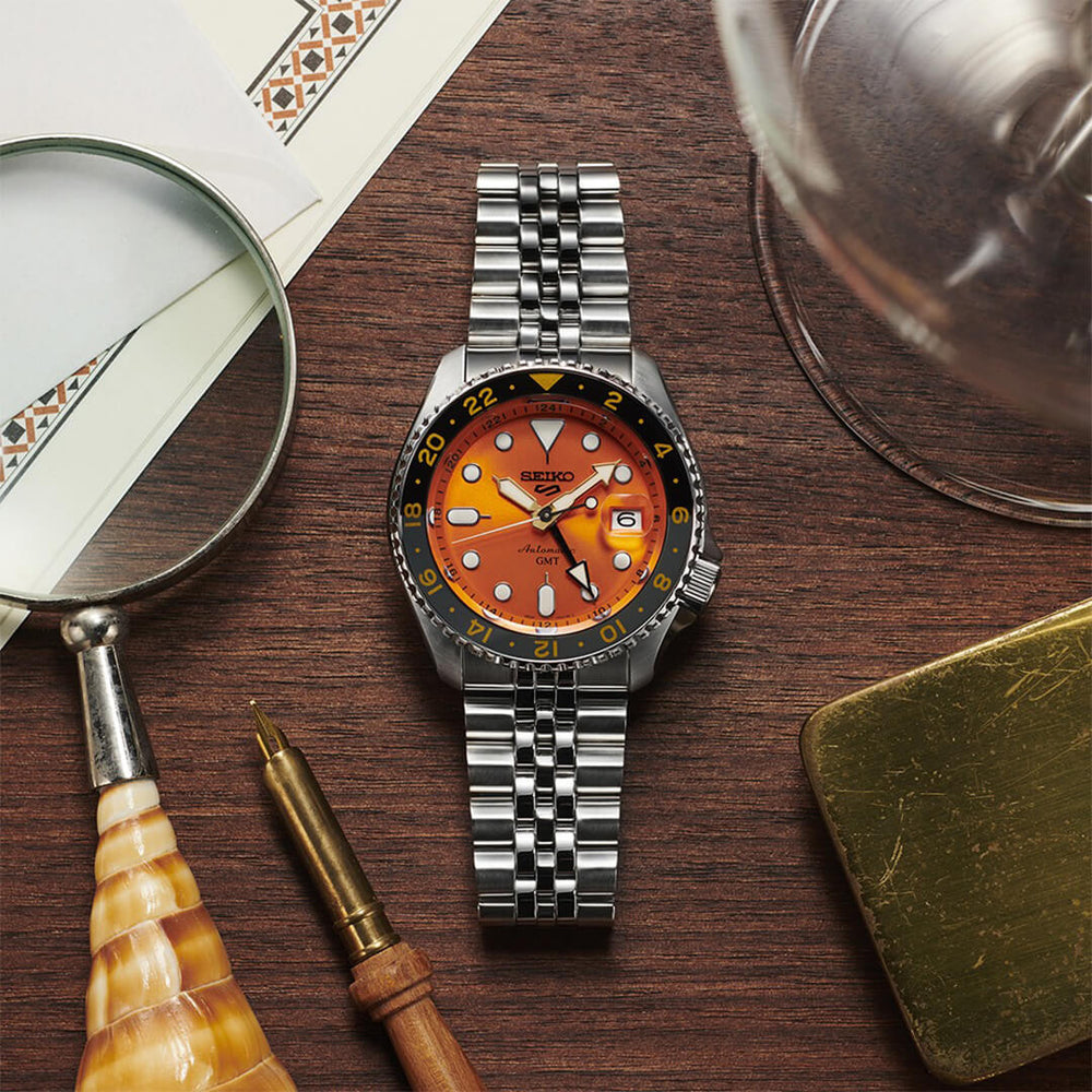 Reloj Seiko 5 Sports SSK005 Hombre Automático Naranja | SEI-16