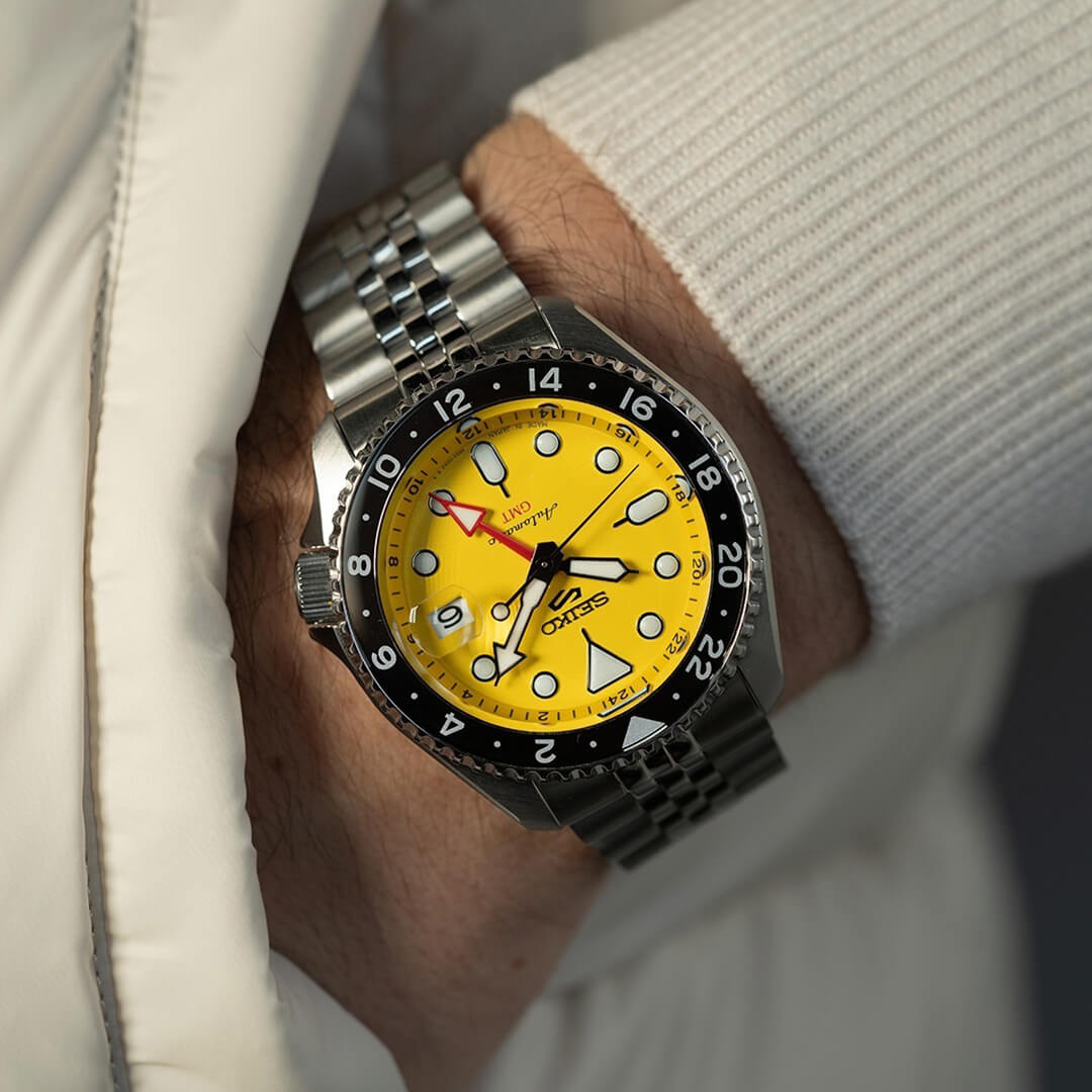 Reloj Seiko 5 Sports SSK017 Hombre Automático Amarillo | SEI-17