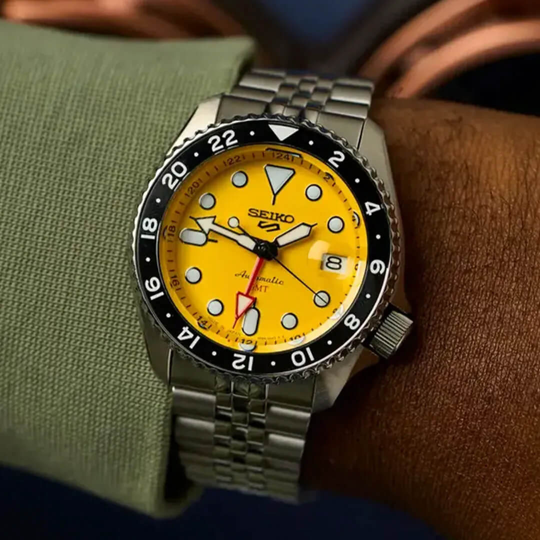 Reloj Seiko 5 Sports SSK017 Hombre Automático Amarillo | SEI-17