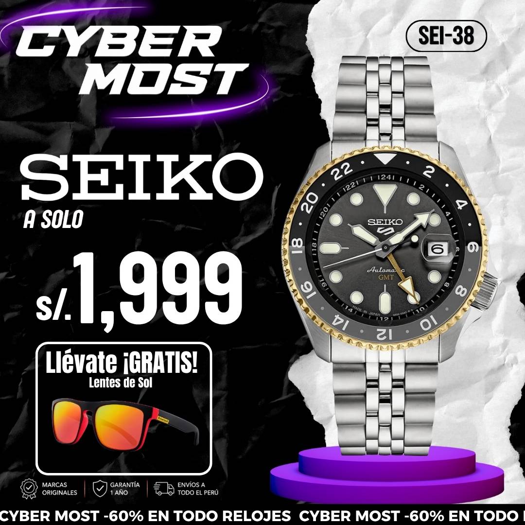 Reloj Seiko 5 Sports SSK021 Hombre Automático Gris | SEI-38