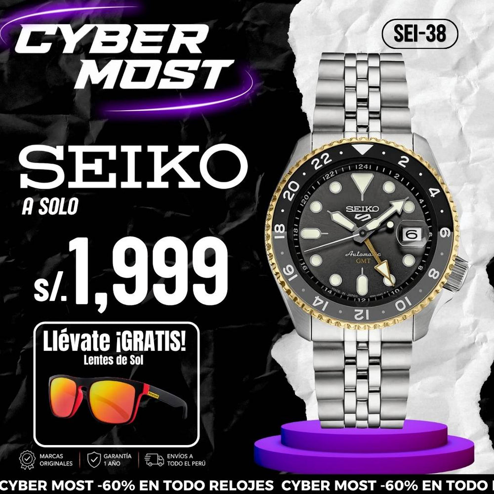 Reloj Seiko 5 Sports SSK021 Hombre Automático Gris | SEI-38