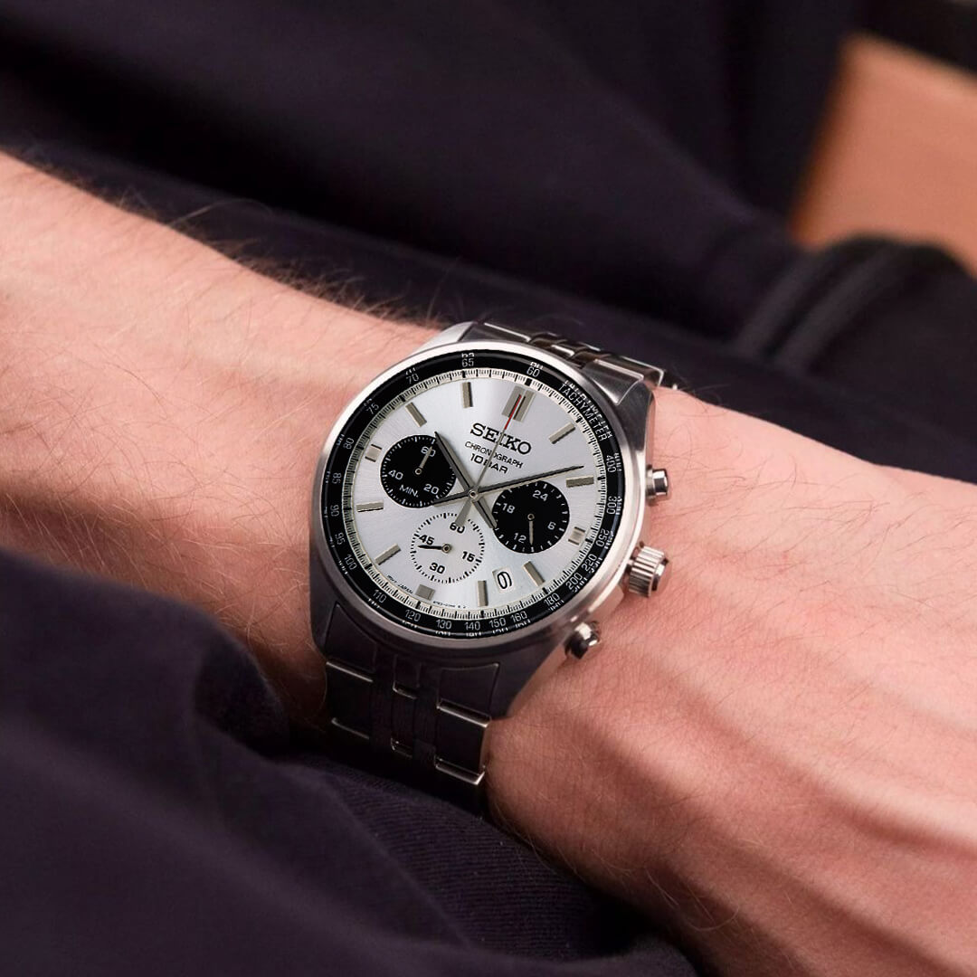 Reloj Seiko Essentials SSB425 Hombre Acero Blanco | SEI-11