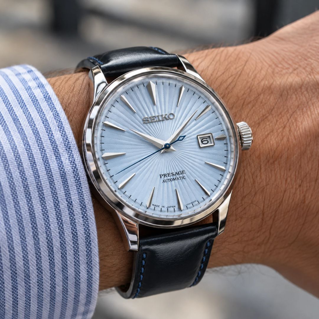 Reloj Seiko Presage SRPB43J1 Automático Azul | SEI-45