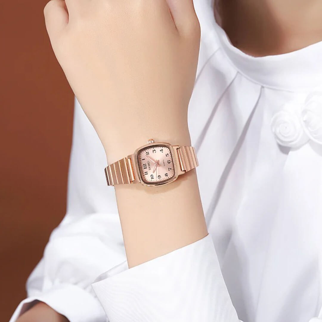 Reloj Skmei Mujer Acero Oro Rosa | SKM-M-3
