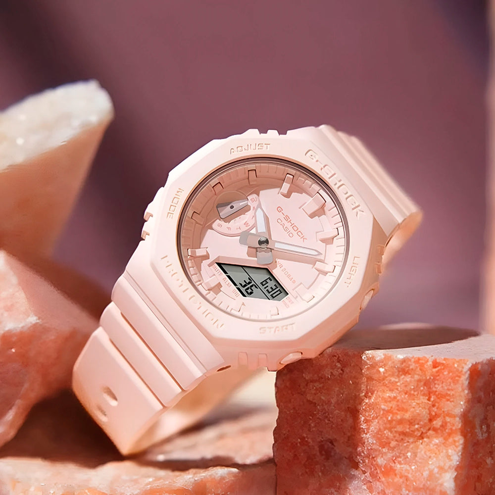 Relojes para Pareja: G-Shock GA-2100-1A1 y GMA-S2100BA-4A