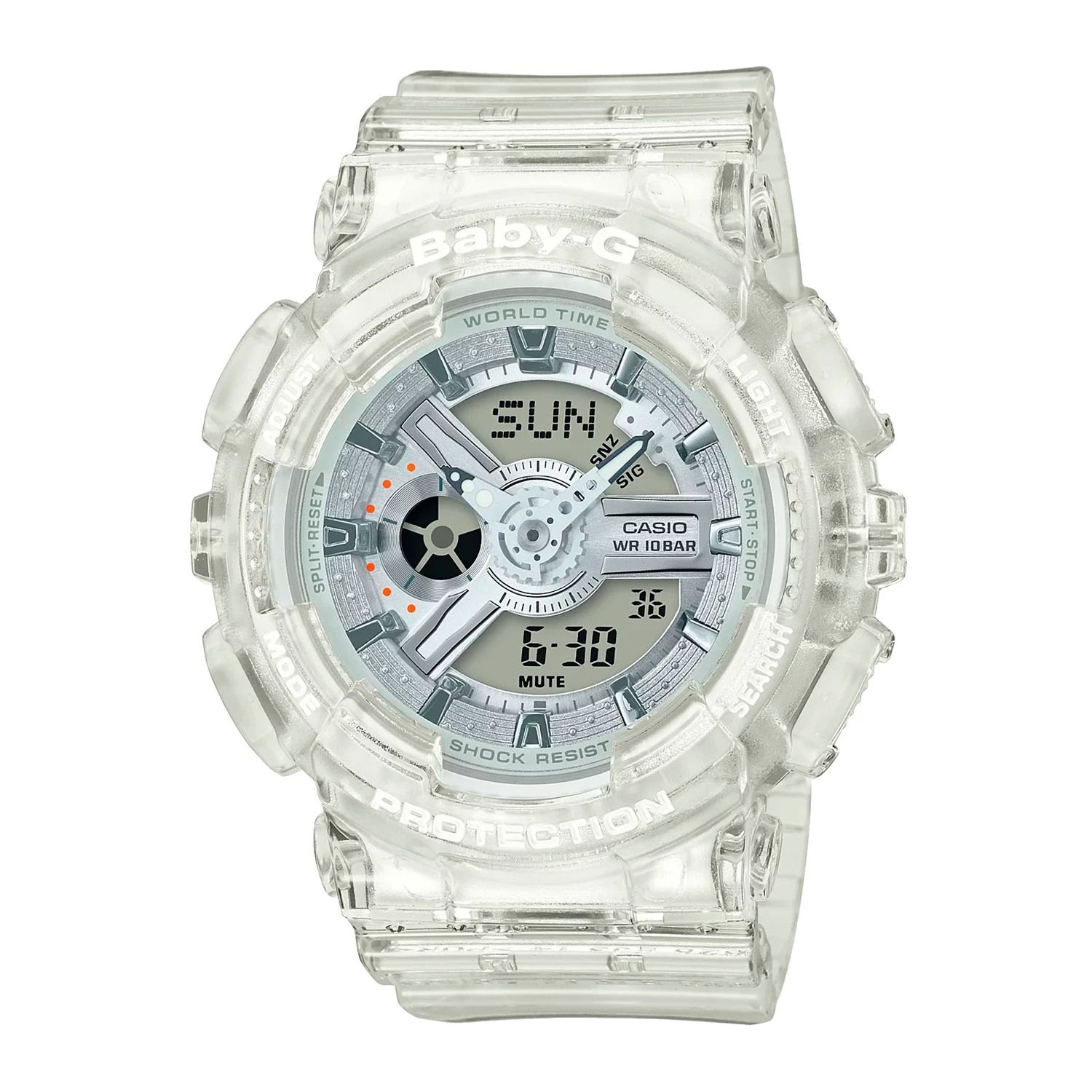 Reloj Baby-G BA-110CR-7A Mujer Resina Transparente