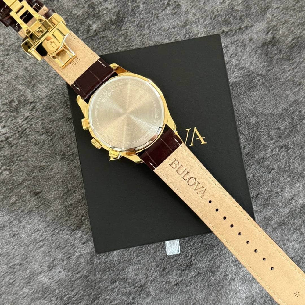 Reloj Bulova Wilton 97B169 Hombre Cuero Marron