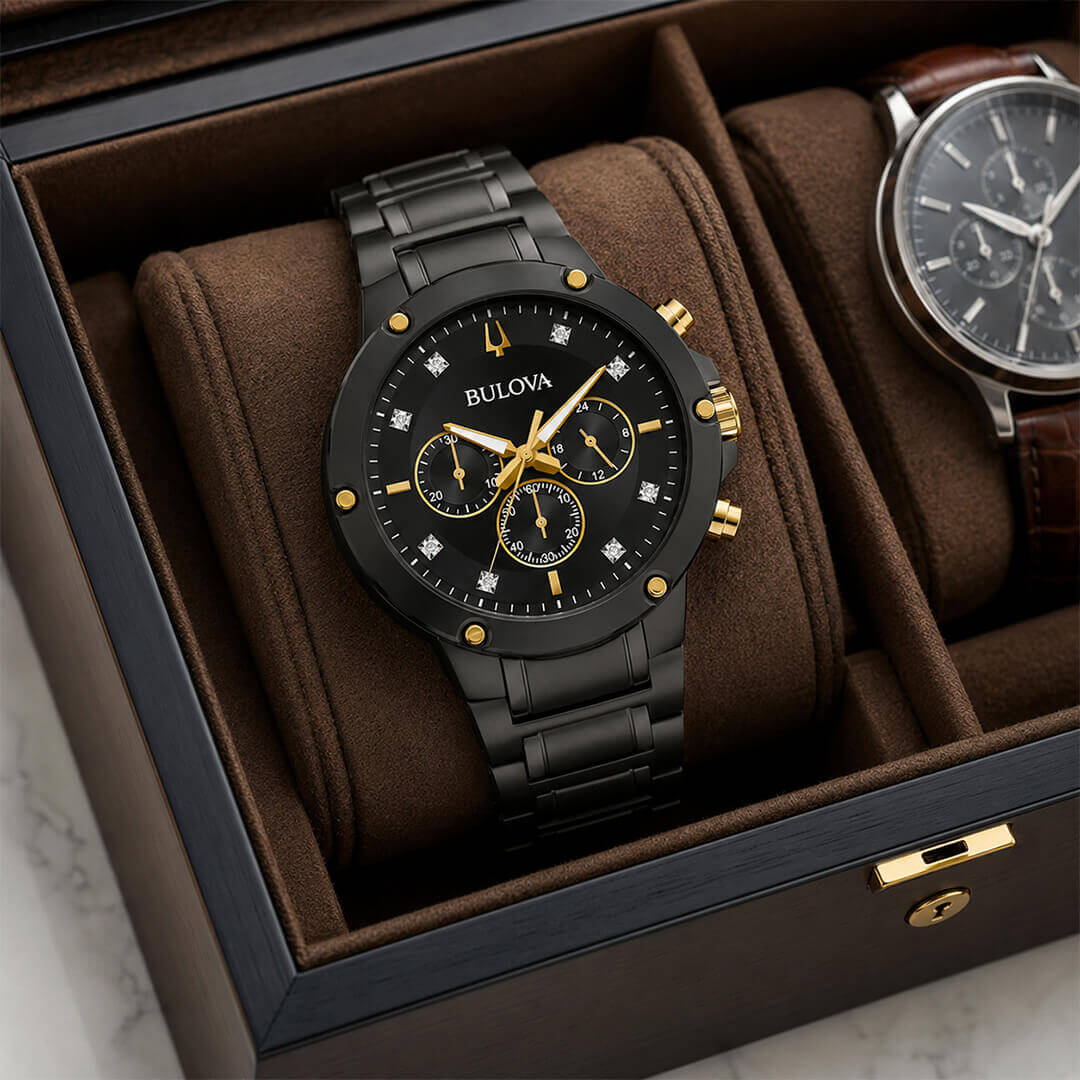 Reloj Bulova 98D190 Hombre Acero Negro