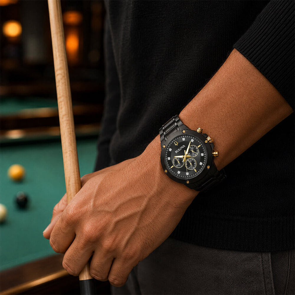 Reloj Bulova 98D190 Hombre Acero Negro