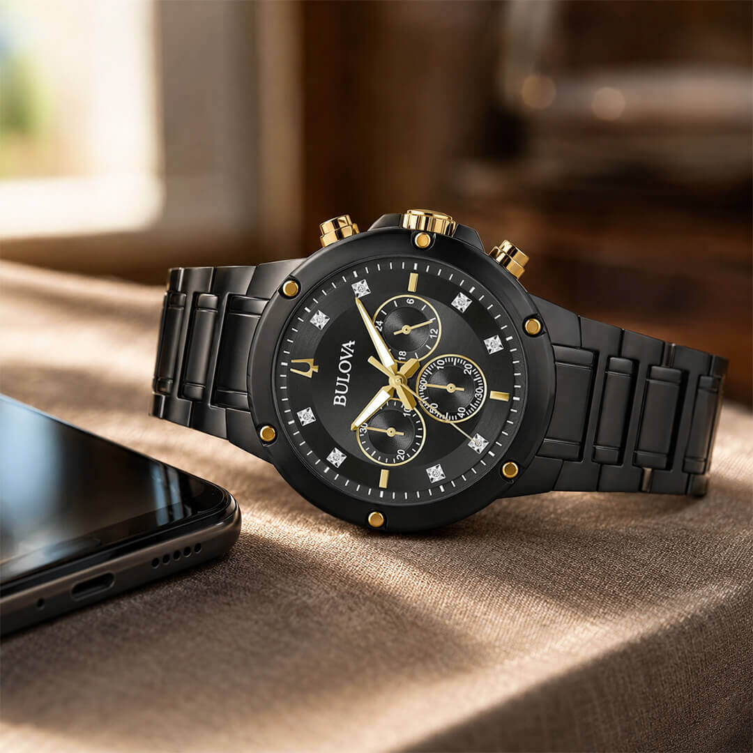 Reloj Bulova 98D190 Hombre Acero Negro