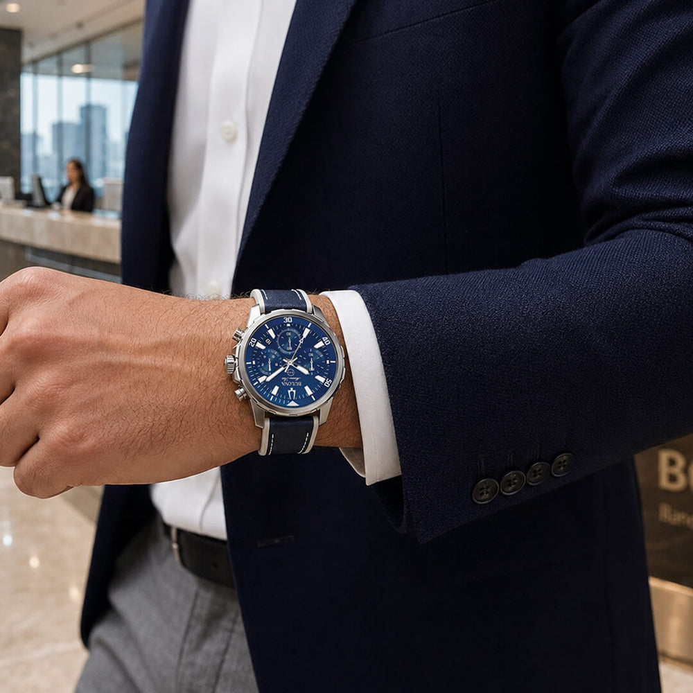 Reloj Bulova Marine Star 96B287 Hombre Silicona Azul