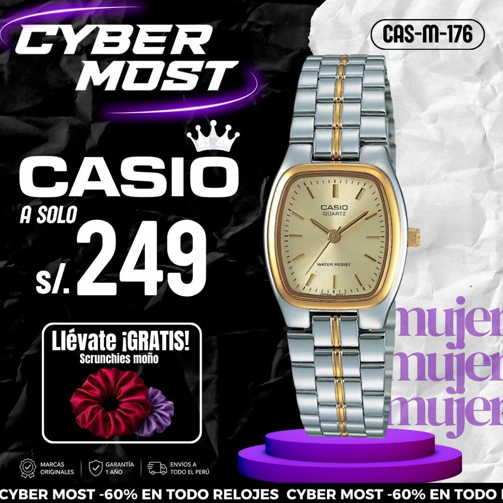 Reloj Casio LTP-1169G-9AR Mujer Acero Plateado