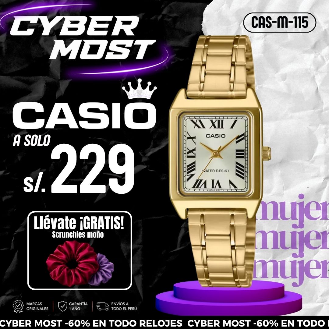 Reloj Casio LTP-V007G-9B Mujer Acero Dorado