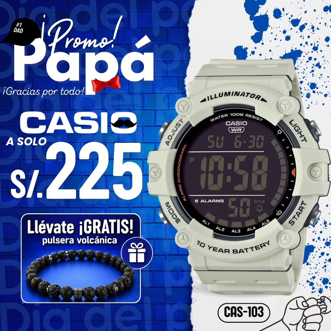 Reloj Casio AE-1500WH-8B2V Hombre Resina Blanco