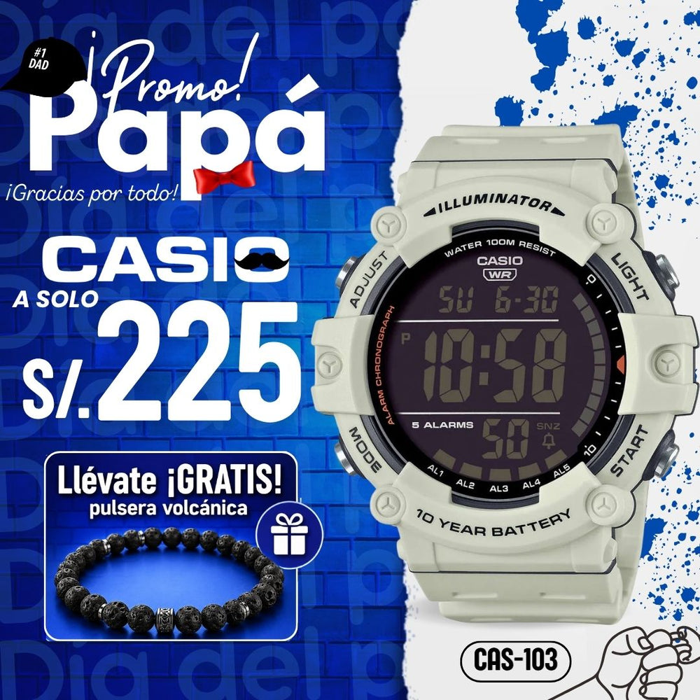 Reloj Casio AE-1500WH-8B2V Hombre Resina Blanco