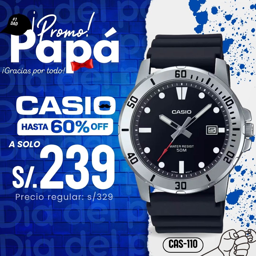 Reloj Casio MTP-VD01-1EV Hombre Resina Negro