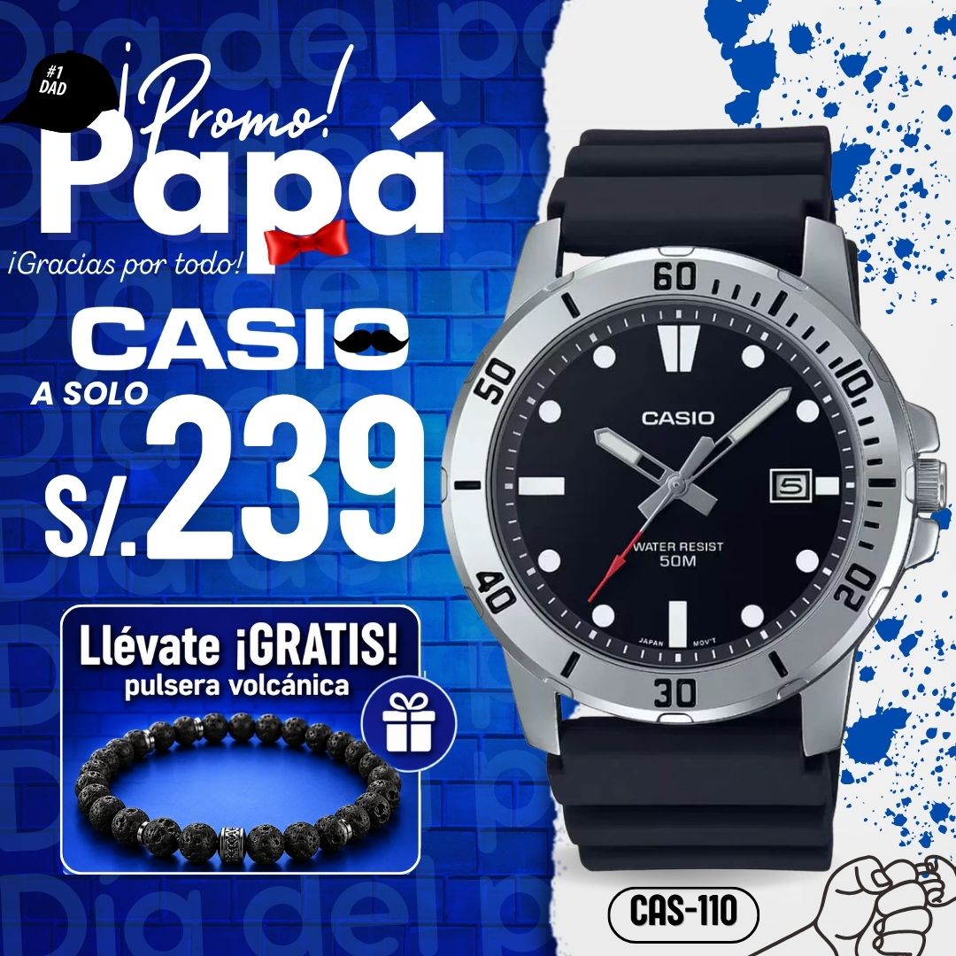 Reloj Casio MTP-VD01-1EV Hombre Resina Negro