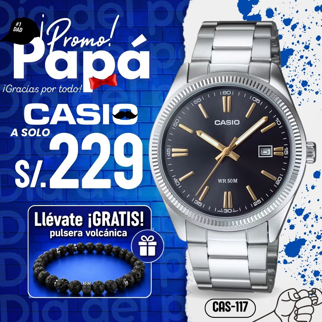 Reloj Casio MTP-1302D-1A2V Hombre Acero Plateado