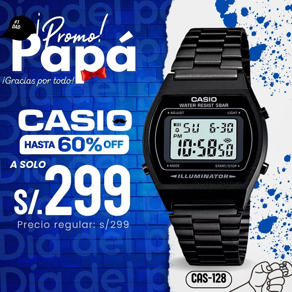 Reloj Casio B640WB-1AD Hombre Acero Negro