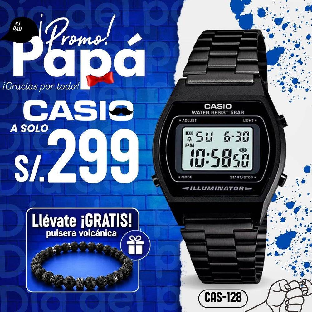 Reloj Casio B640WB-1AD Hombre Acero Negro