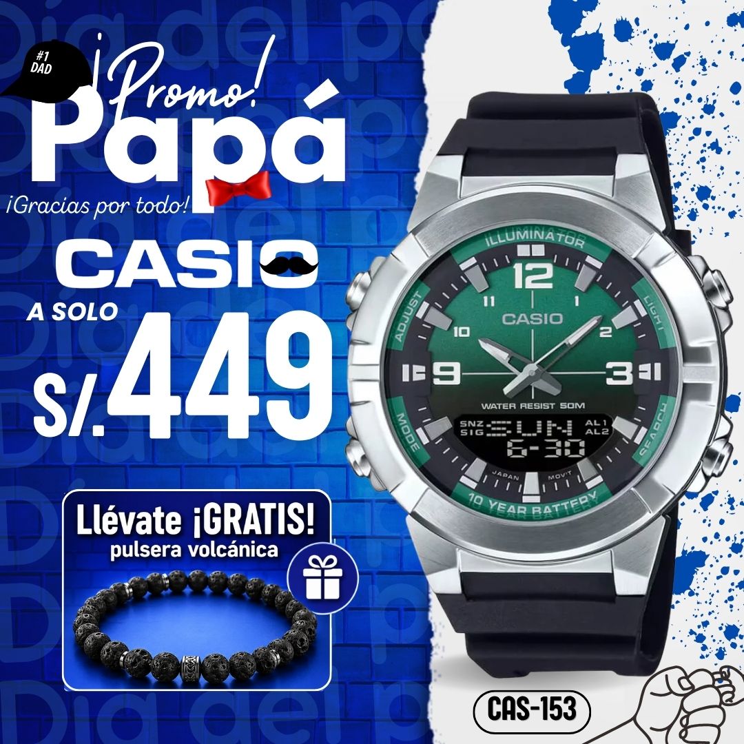 Reloj Casio AMW-870A-3AVDF Hombre Resina Negro