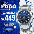 Reloj Casio AMW-870DA-2A1VDF Hombre Acero Plateado