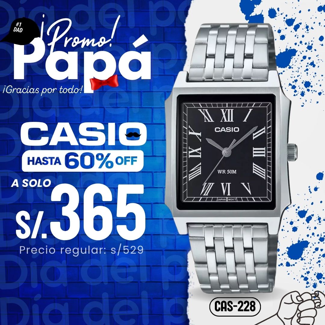 Reloj Casio MTP-B190D-1BVDF Hombre Acero Plateado