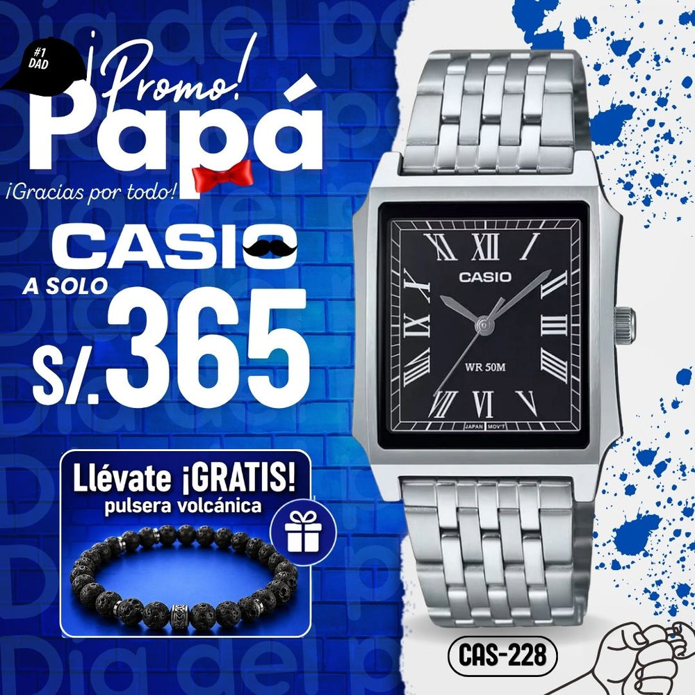 Reloj Casio MTP-B190D-1BVDF Hombre Acero Plateado