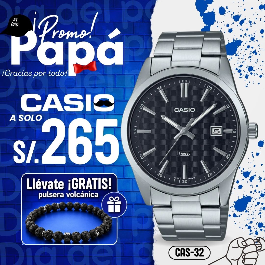 Reloj Casio MTP-VD03D-1A Hombre Acero Plateado