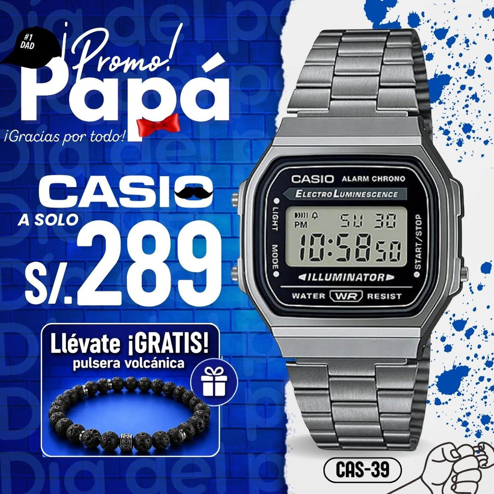 Reloj Casio A168WGG-1A Hombre Acero Gris