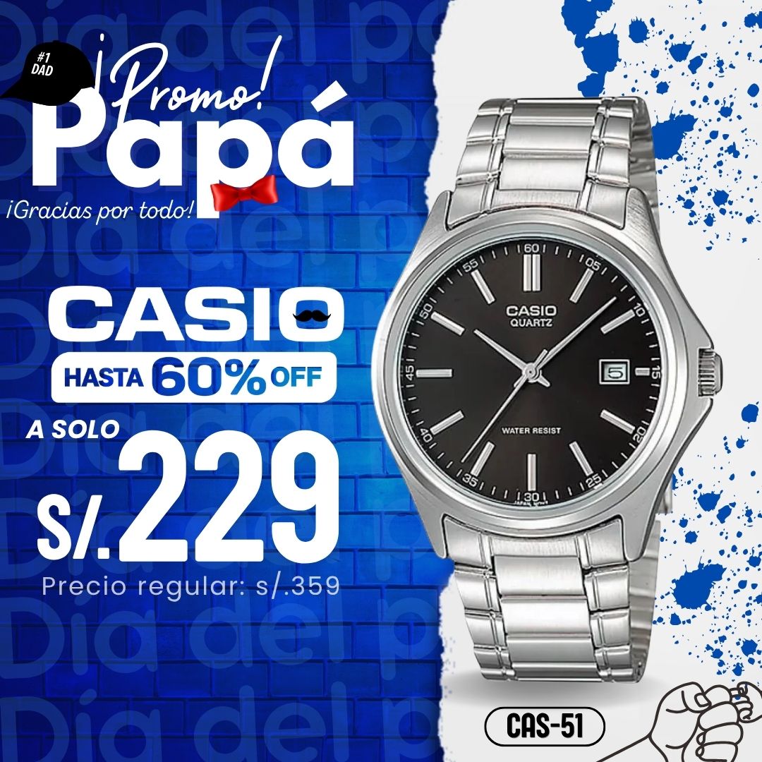 Reloj Casio MTP-1183A-1A Hombre Acero Plateado