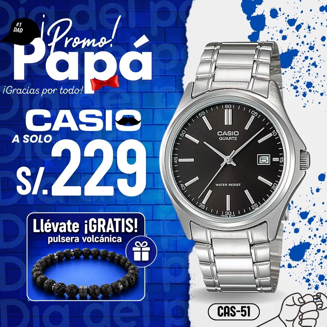 Reloj Casio MTP-1183A-1A Hombre Acero Plateado