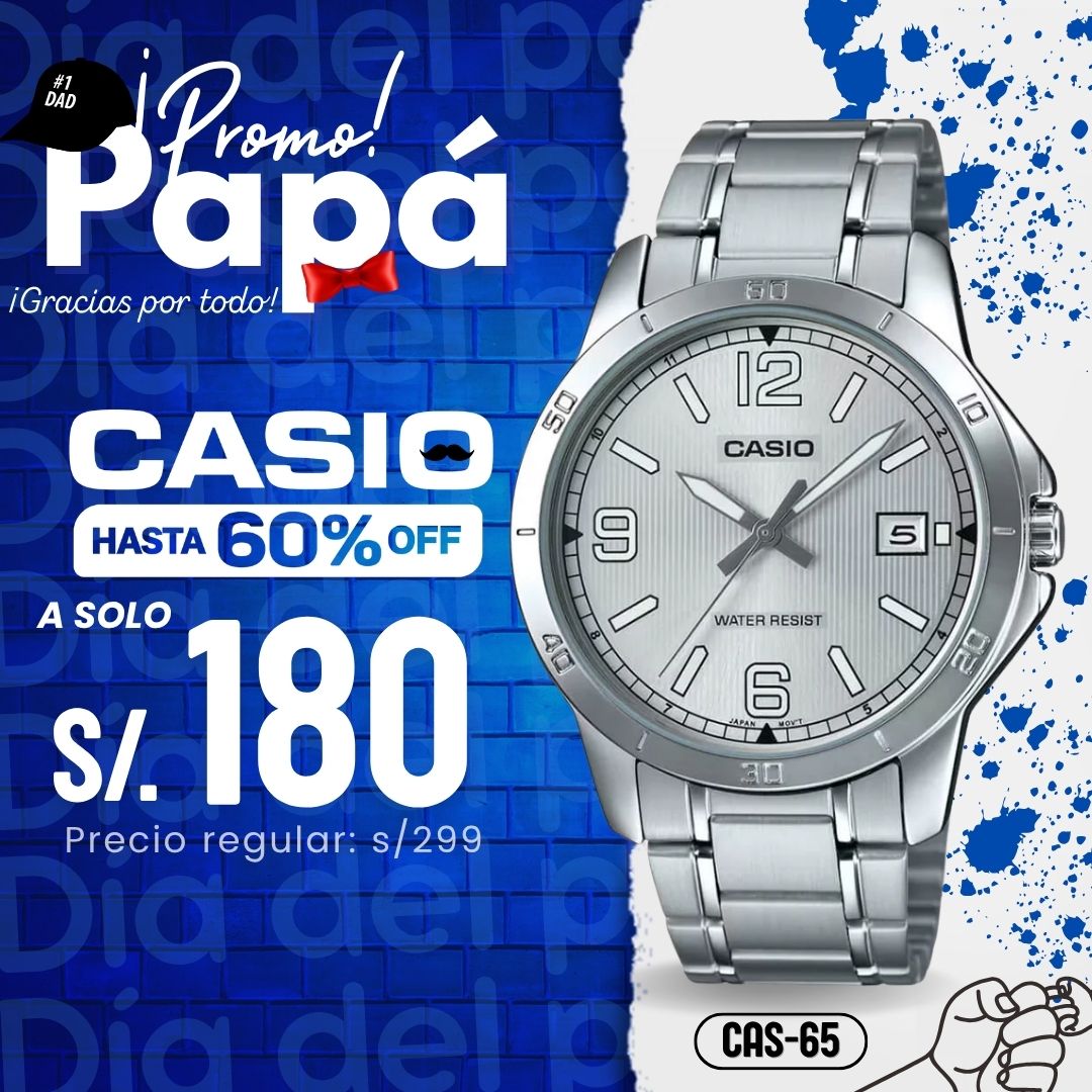 Reloj Casio MTP-V004D-7B2UDF Hombre Acero Plateado