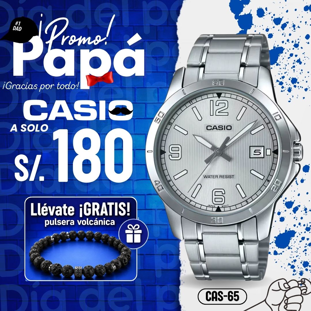 Reloj Casio MTP-V004D-7B2UDF Hombre Acero Plateado
